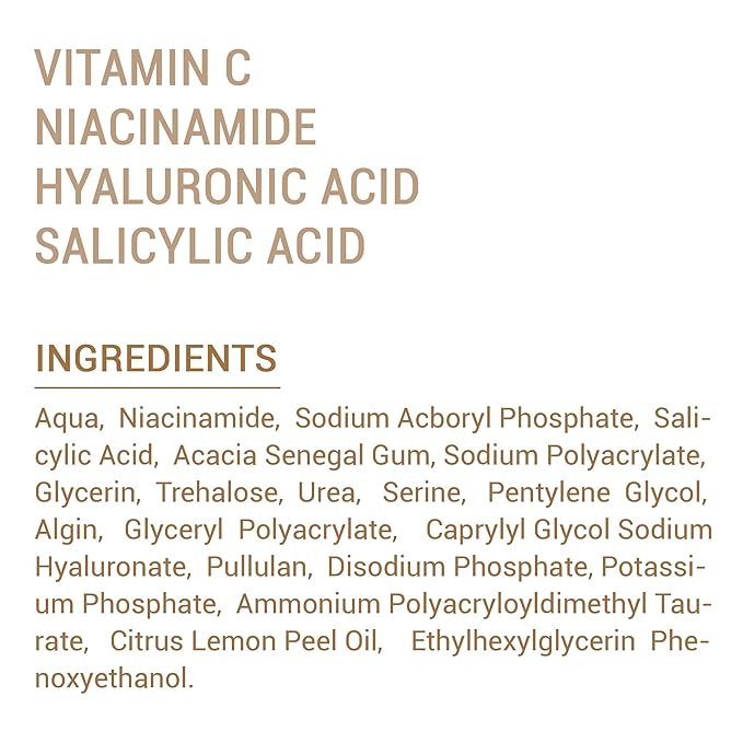 Niacinamide with Salicylic Acid Serum for Face, Hydrating Dark Spot Facial Serum & Plumb Skin, Daily Skincare Essential, 1 fl. oz, Made in Europe-GlimoraGlow