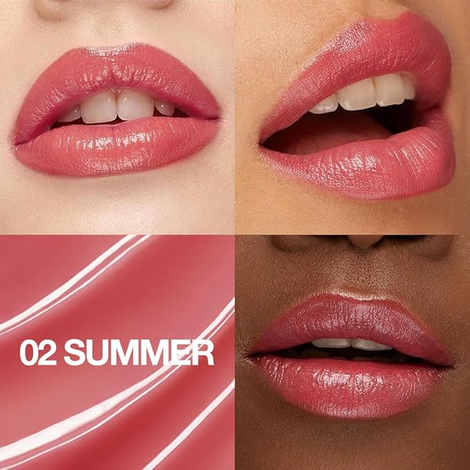 1Pcs Tinted Lip Balm Moisturizing Lipstick – Watermelon Peach Pink Sheer Hydrating Lip Color for Dry Lips – Nourishing Lip Balm for All Women with a Subtle Natural Scent (S02 Summer)-GlimoraGlow