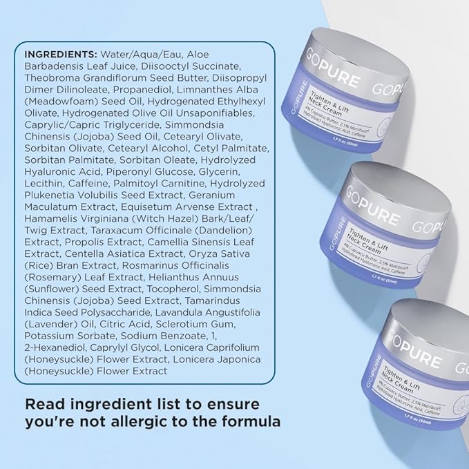 goPure Tighten and Lift Neck Cream- Clinically Tested-GlimoraGlow