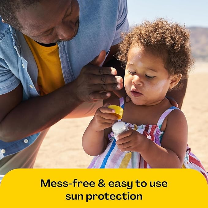 Hello Bello Mineral SPF 50 Face & Body Sunscreen Stick, Water Resistant and Reef Friendly Roll On Sun Protection, 1oz-GlimoraGlow