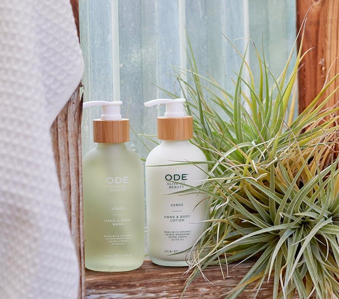 McEvoy Ranch Unscented Hand & Body Wash (2-pack) by ODE Olive Oil Beauty, Organic EVOO, California Made, Nourishing Foaming Wash-GlimoraGlow