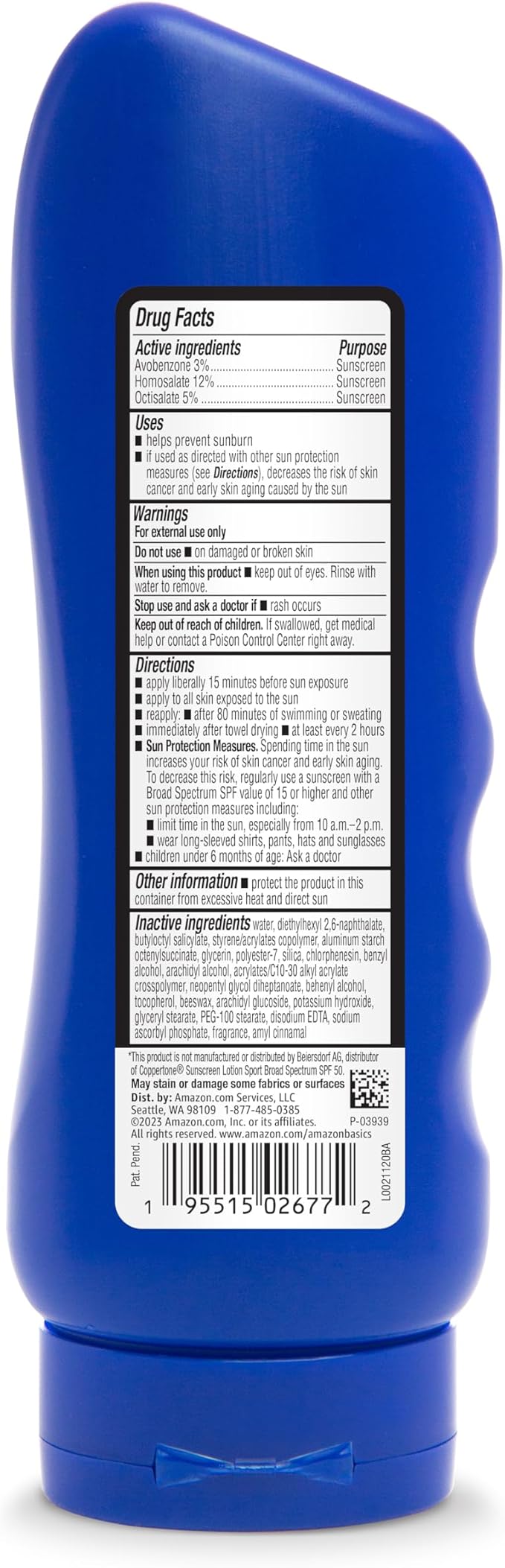 Solimo Sunscreen Lotion, No Octinoxate/Oxybenzone, Unscented, 8 fl oz, 6-Pack-GlimoraGlow