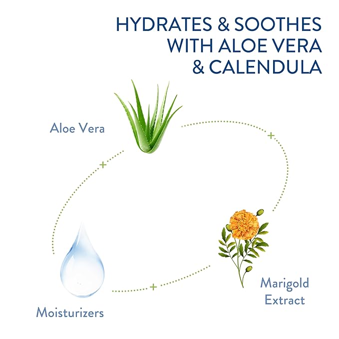 Cetaphil Ultra Gentle Refreshing Body Wash, For Dry To Normal, Sensitive Skin, Aloe Vera, Vitamin B5, Hypoallergenic, Dermatologist Tested, Fragrance Free, 16.9oz Pack of 3-GlimoraGlow