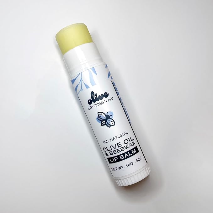 Hydrating Beeswax Lip Balm with Natural Olive Oil and Mango Butter, 0.5 oz. Tube, Clear Long Lasting Moisturizer for Dry, Cracked, Chapped Lips, Hydrating Skincare for Women, Men, Kids-GlimoraGlow