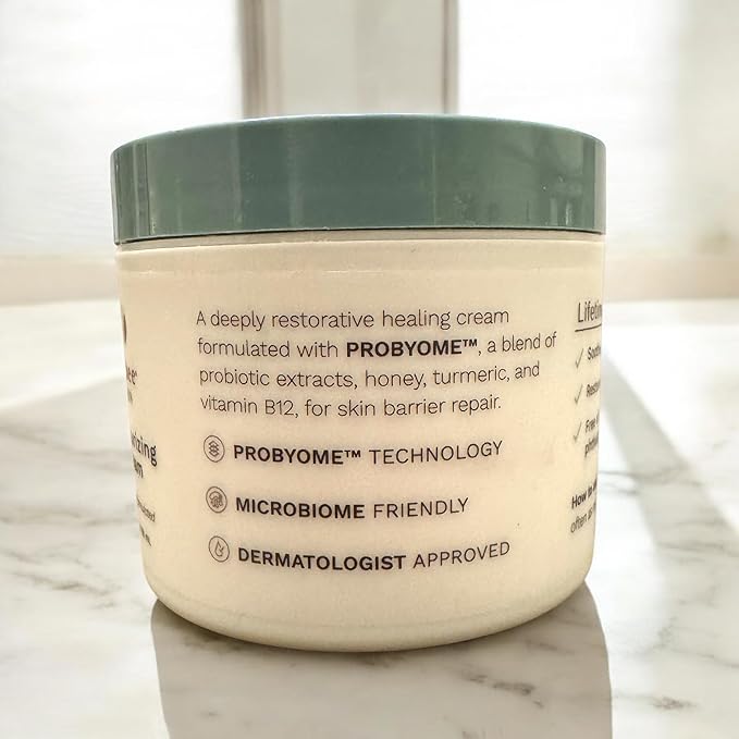 Yobee Body & Face Moisturizing Cream for Dry, Sensitive Skin | Probiotic extracts, Honey, Turmeric, Vitamin B12, Ceramides, Shea Butter | Fragrance Free | For Kids & Adults (2)-GlimoraGlow