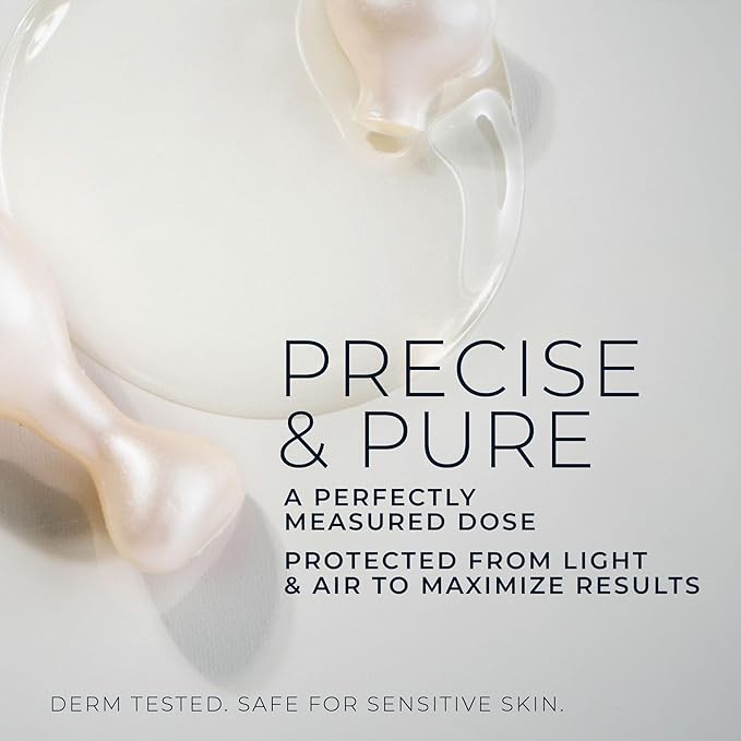 RoC Retinol Correxion Anti-Aging Wrinkle Night Serum, Retinol Serum for Face, Daily Treatment for Fine Lines, Post Acne Scars, 30 Capsules, Unscented, 0.35 Fl Oz-GlimoraGlow