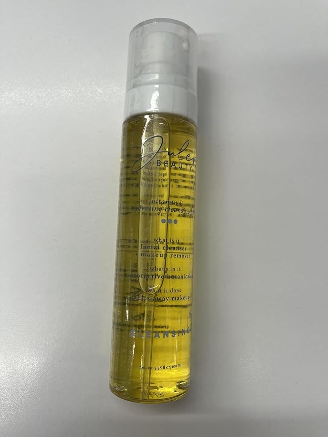 Julep Vitamin E Hydrating Cleansing Oil and Makeup Remover - Face Wash for Normal to Dry Sensitive Skin - 3.38 Fl Oz - Rosehip and Olive Oil Face Cleanser-GlimoraGlow