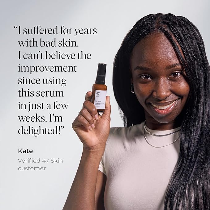 | Hydrating Face Serum with Silver Chitoderm for ALL Skin Types | Clears Acne, Prevents & Heals Breakouts & Blemishes, Repairs Scars | Moisturises and Nourishes For Smooth Skin | 30ml-GlimoraGlow