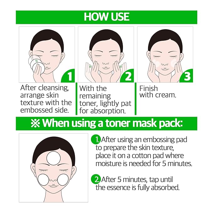 Apple AHA Essence Pad, Green Apple, with AHA, Toner pad, Soothing and Peeling, 60 vegan sheets-for sensitive skin, Hydrating care-GlimoraGlow