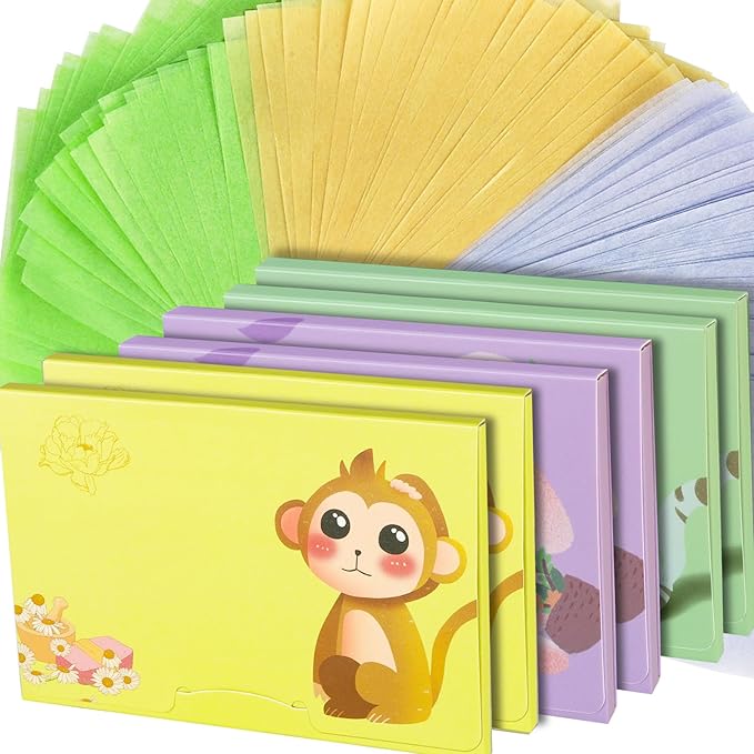 Blotting Paper, HNYYZL Oil Absorbing Sheets for Oily Skin 600 Sheets, Oil Control for Face, Makeup Blotting Paper, Natural Oil Absorbing Facial Blotting Sheets for Oily Skin Care (Pack of 6)-GlimoraGlow