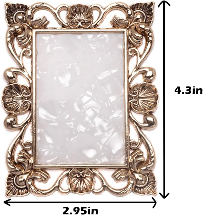 2 Pcs Nail Art Palette Nail Mixing Palette Polish Color Mixing Plate Golden Edge Nail Holder Display Board Heart Shape Cosmetic Mixing Tools (Gold)-GlimoraGlow