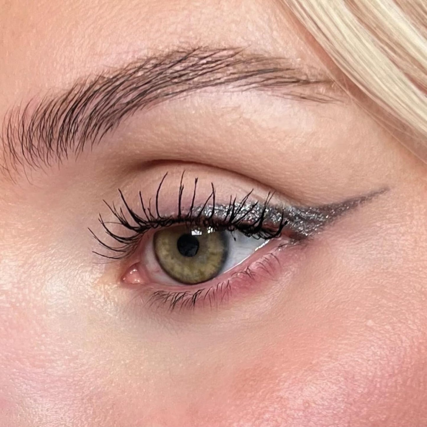 Hypoallergenic Waterproof Eyeliner - Fragrance Free Metallic Eye liner - Vegan and Cruelty Free Eye Pencil - Eyeliner Pencil for Sensitive Eyes (Grey Stone)-GlimoraGlow