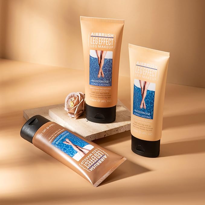 118ml Leg Makeup Lotion, Leg Body Makeup, Airbrush Legs, Body Makeup Waterproof Long Lasting Full Coverage Lightweight Leg Body Cosmetic for Wedding (3#)-GlimoraGlow