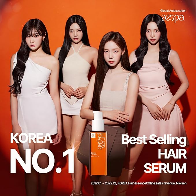 Mise En Scene Perfect Serum Original Bigger Size - Hair Oil for Frizzy & Dry Hair, Hydration and Nutrition Hair Essence for Damage Care, Floral Fragrance, Korean Hair Care Product, 3.71 Fl Oz.-GlimoraGlow