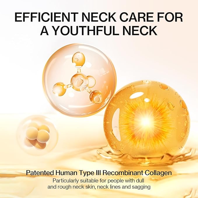 Z:SEA Neck Firming Cream with Roller - Anti-Aging Treatment, Hydrating & Tightening with Collagen, Vitamin C, Hyaluronic Acid, Reduces Wrinkles, Lifts & Firms Skin for Youthful Look, 5.29 fl oz-GlimoraGlow