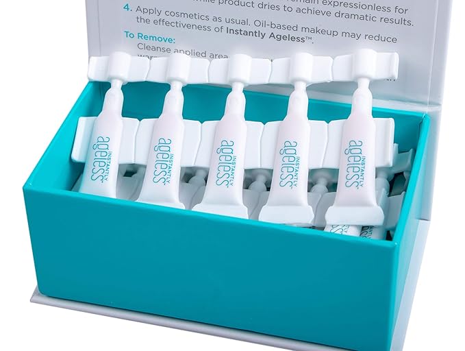 Instantly Ageless Facelift in A Box - Instant Eye Bag Remover Puffiness -1 Box of 25 Vials - Instant Under Eye Bags Remover - Wrinkle Tightener - Instant Wrinkle Remover for Face Instant Lift-GlimoraGlow