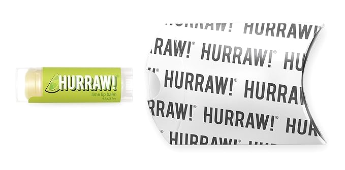 Hurraw! Lime Lip Balm: Organic, Certified Vegan, Cruelty and Gluten Free. Non-GMO, 100% Natural Ingredients. Bee, Shea, Soy and Palm Free. Made in USA-GlimoraGlow