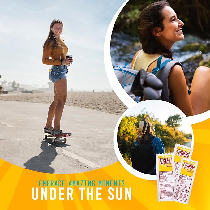 Sunscreen Lotion, SPF30 Protection and PABA Free, Individual Packets of Sunscreens (Pack of 1000) – Travel Size Sun Screen for Outdoors, Bundled with reclosable Homesphere bag-GlimoraGlow