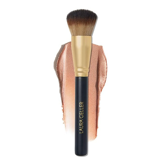 LAURA GELLER NEW YORK The Wonder Brush, Makeup Brush with Wooden Handle, Apply The Wonder Balm, Cream & Liquid Blush, Even Application and Blending-GlimoraGlow