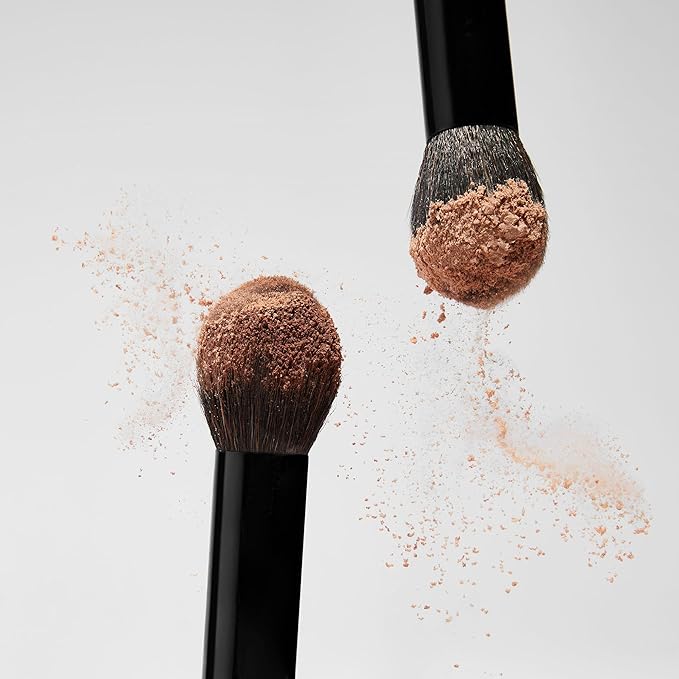 Saie The Fluffy Brush - Soft, Multi-Use Pressed + Loose Powder Brush - Fluffy Makeup Brush with Tapered Tip for Precise Application - Vegan, Cruelty-Free (1 Count)-GlimoraGlow