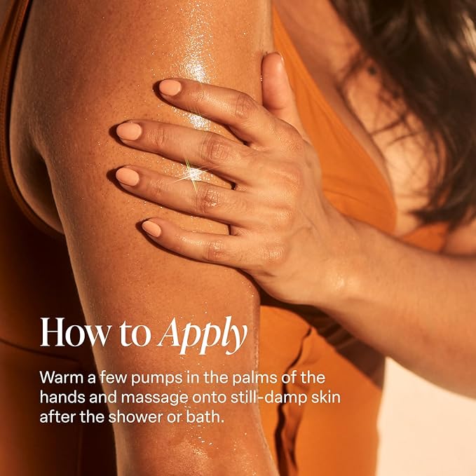 Saltair Body Oil. Luxurious Pink Beach After Shower and Bath Oil Moisturizer for Women. Botanical, Non-Greasy, and Well-Absorbing Lotion for Hydrating Dry Skin. 4oz Pump Bottle-GlimoraGlow