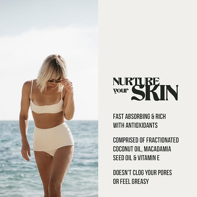 PIRETTE Dry Body Oil, Women’s Beach Inspired Hydrating Mist for Hair & Body, with Coconut Oil & Vitamin E, 4 Fl Oz-GlimoraGlow