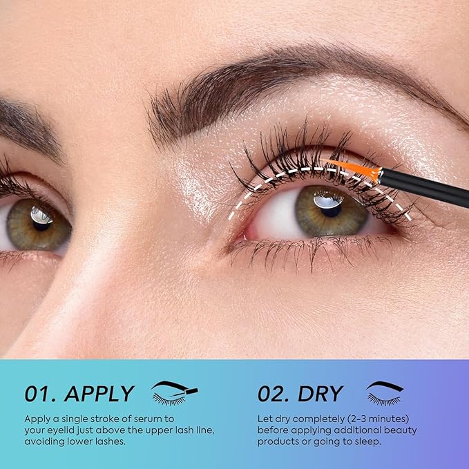 Premium Lash Serum for Eyelash Growth Serum, Advanced Formula for Fuller and Thicker Lashes and Brows 5ml-GlimoraGlow