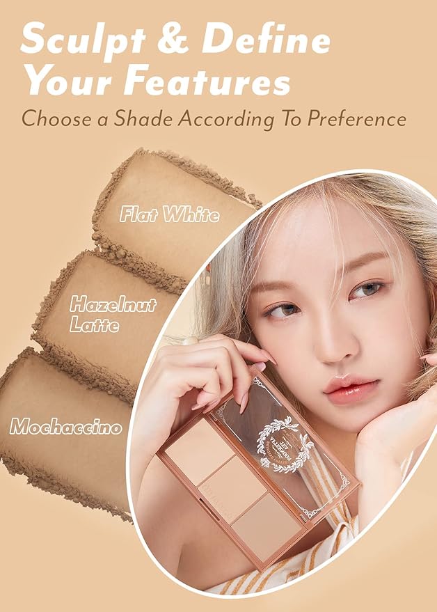 I'm Meme Palette - Afternoon Tea Contour | Roasting Coffee, Bronzer Palette for Face & Cheeks, Matte Powder Bronzer, Natural Makeup, Buildable Coverage, Light to Medium, For Warm Tone Skin, 0.4 Oz-GlimoraGlow