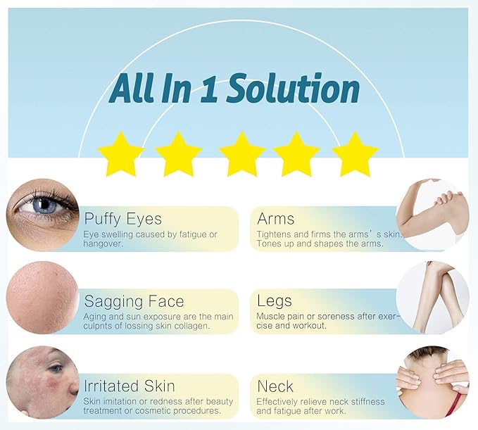 ESARORA Ice Roller for Face & Eye, Puffiness, Migraine, Pain Relief and Minor Injury, Skin Care Products-GlimoraGlow