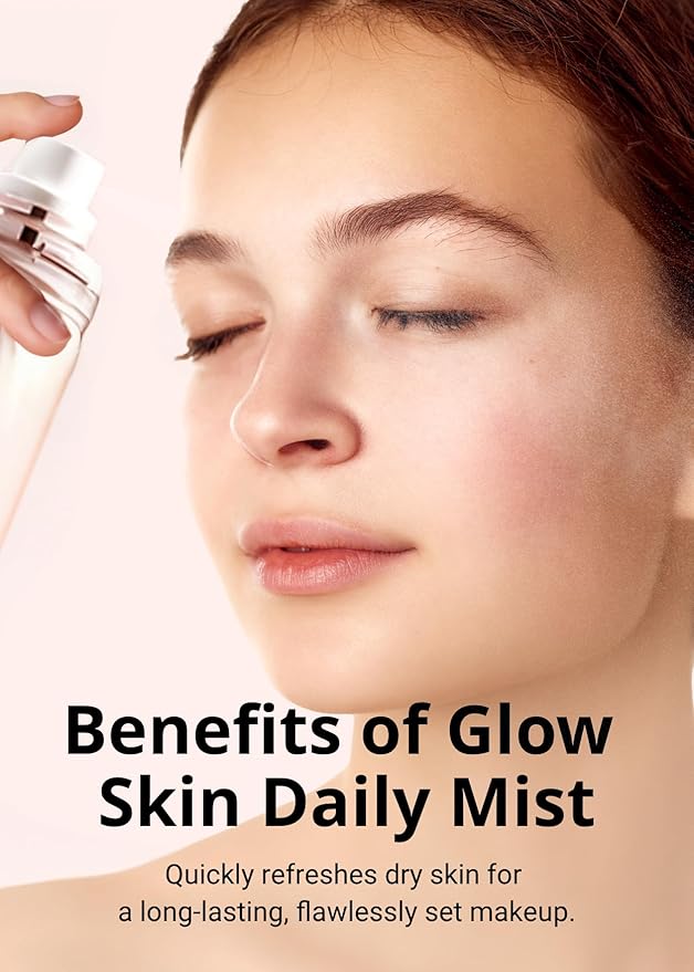 MISSHA Glow Skin Balm To Go Mist, 4-in-1 Hydrating, Refreshing, Makeup-Enhancing, Portable Dewy Glow Spray-GlimoraGlow