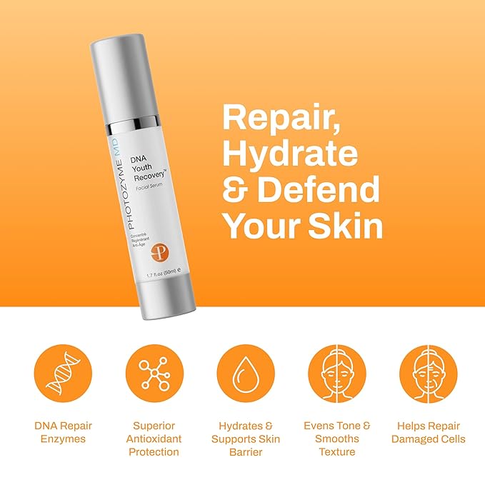 Photozyme DNA Youth Recovery Facial Serum | 1.7 Fl Oz-GlimoraGlow