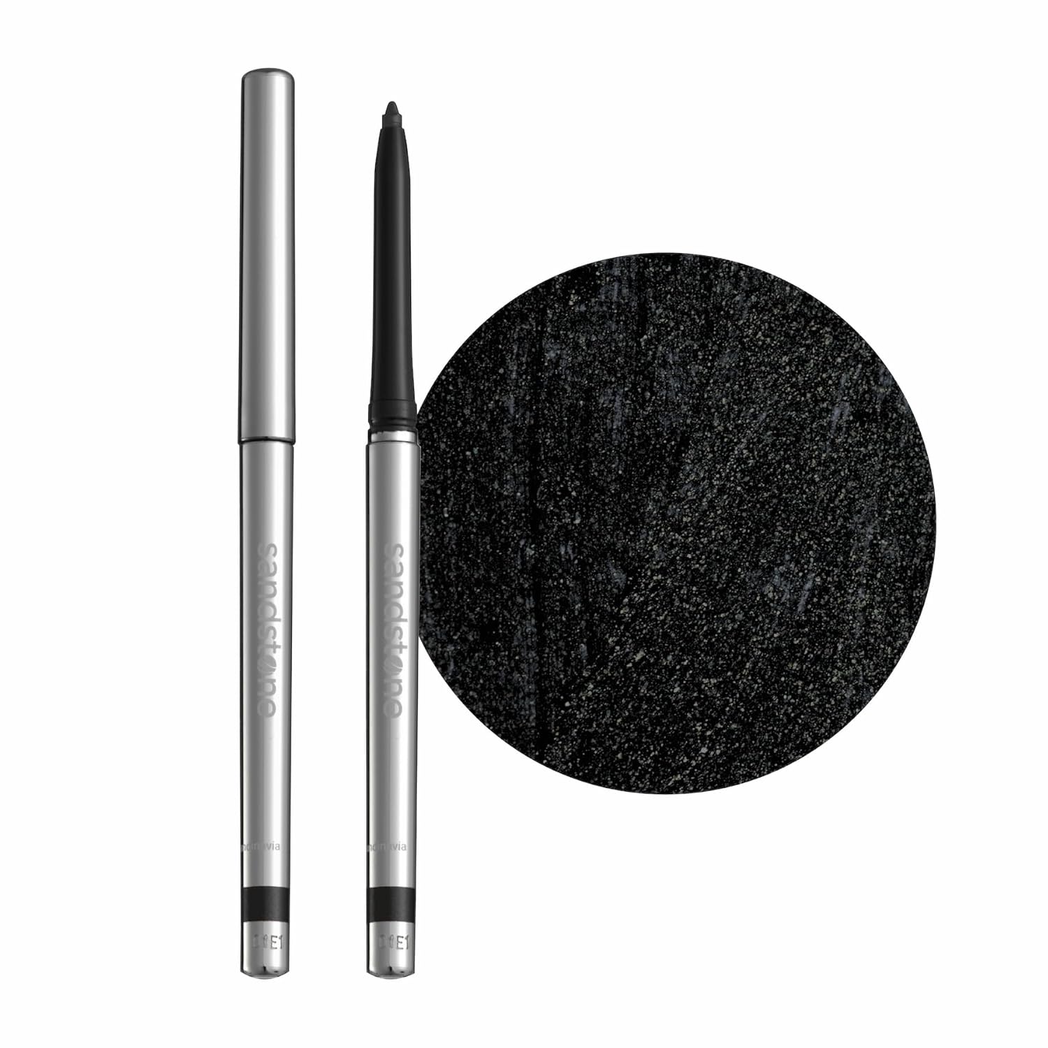 Hypoallergenic Waterproof Eyeliner - Fragrance Free Metallic Eye liner - Vegan and Cruelty Free Eye Pencil - Eyeliner Pencil for Sensitive Eyes (Black)-GlimoraGlow