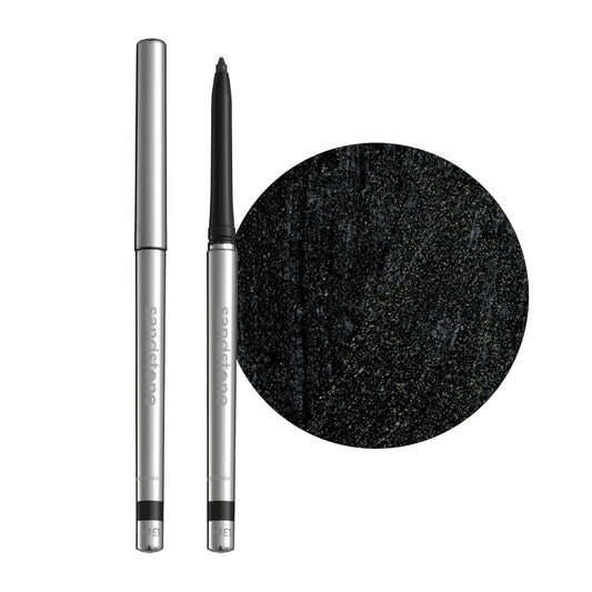 Hypoallergenic Waterproof Eyeliner - Fragrance Free Metallic Eye liner - Vegan and Cruelty Free Eye Pencil - Eyeliner Pencil for Sensitive Eyes (Black)-GlimoraGlow