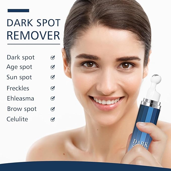 Dark Spot Remover for Face and Body - Dark Spot Advanced Corrector Serum for Melasma, Age Spots, Freckles & Sun Spots, with 360° Roller for All Skin Types-GlimoraGlow