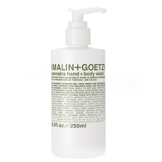 MALIN+GOETZ Cannabis Hand and Body Wash, White, 8.45 Fl Oz (Pack of 1)-GlimoraGlow