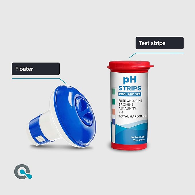 Inflatable Hot Tub Chemical Kit with Bromine Tablets - Inflatable Spa Starter Kit - Convenient Hot Tub Starter Kit & pH Control Kit - AquaDoc Inflatable Spa Chemicals-GlimoraGlow