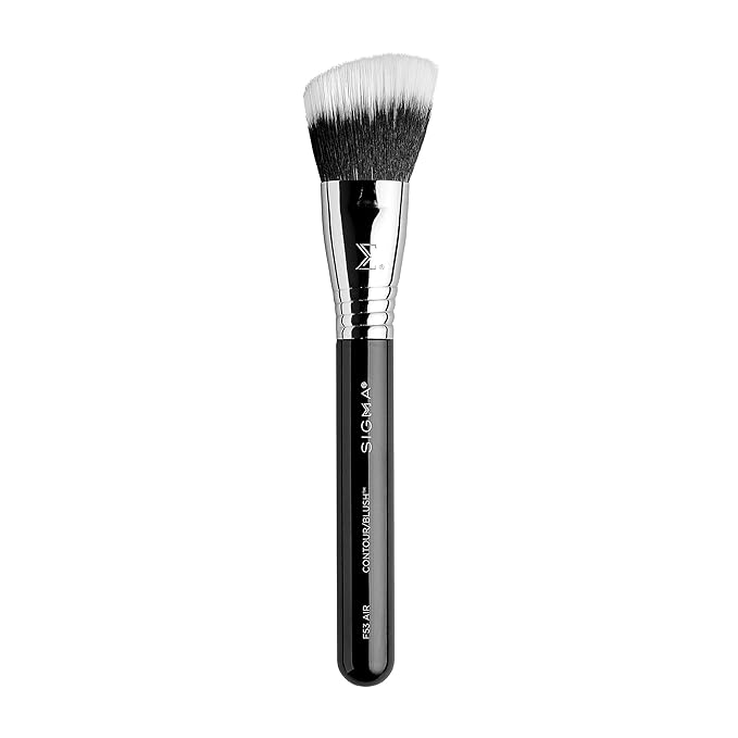Sigma Beauty F53 Air Contour and Blush Brush – Angled Makeup Brush for Blush & Bronzer, Perfect for Sheer to Medium Coverage, Professional, Streak-Free Application (1 Brush)-GlimoraGlow