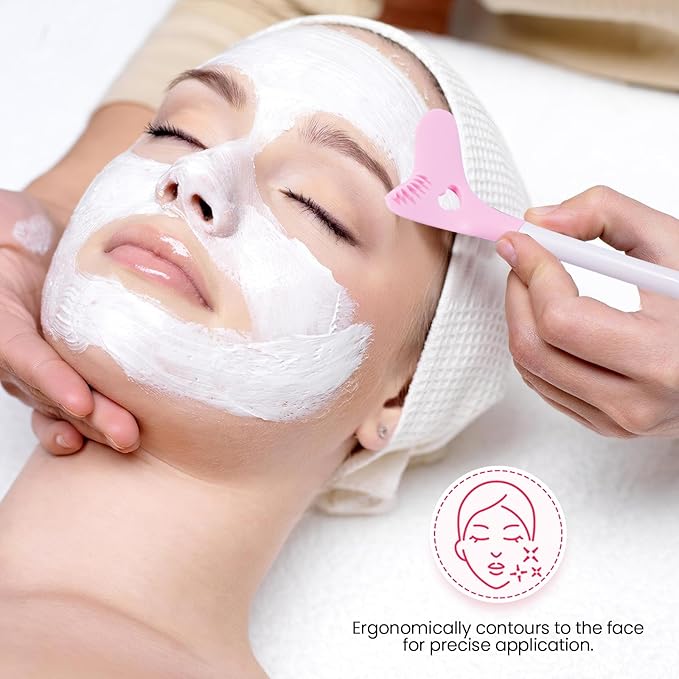 2 Packs Silicone Face Scrubber Exfoliator, Face Mask Brush Applicator, Facial Cleansing Brush, Pore Cleaning Brush, Pore Scrubber for Face-GlimoraGlow