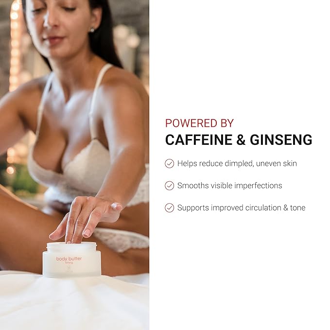 LifeCell Firming Body Butter – Anti-Cellulite Cream with Caffeine, Ginseng & Argan Oil – Ultra-Hydrating Anti-Aging Moisturizer for Legs, Thighs, Hips & Arms – Skin Tightening Lotion for Women-GlimoraGlow