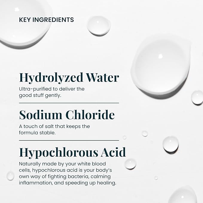 FlutterHabit Hypochlorous Acid Spray, Face Mist for Acne Prone Skin, HOCl Formula to Soothe Irritation, Refresh Complexion, Repair Damage, Balance Oil, Calm Redness, Restore Clarity (125mL)-GlimoraGlow