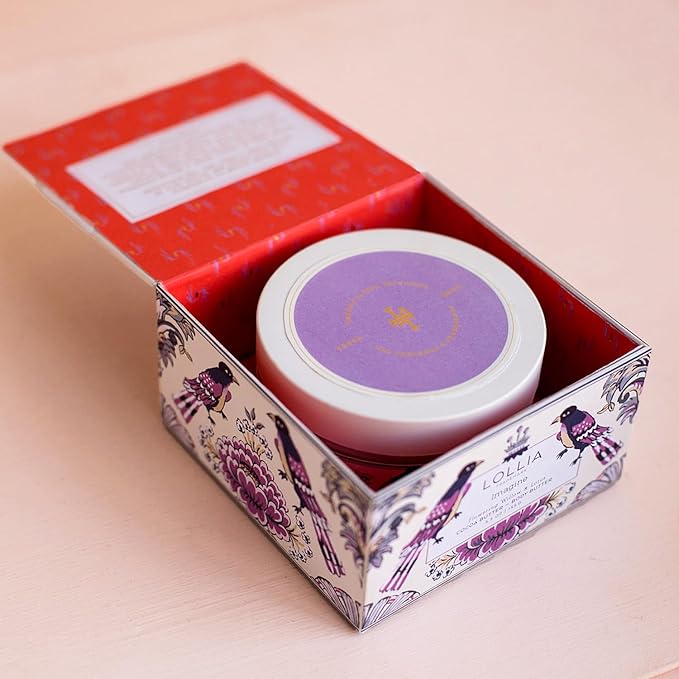 LOLLIA Imagine Body Butter, 5.5 oz. - Flowering Willow & Lotus Fragrance - Shea Butter & Cocoa Butter, Body Lotion for Women, Hydrating & Smooth Body Moisturizer-GlimoraGlow