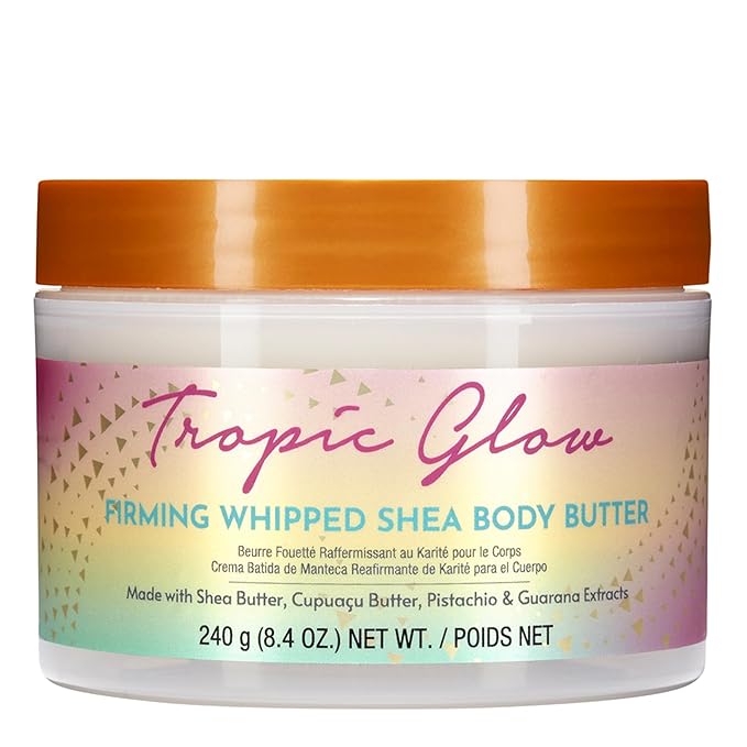 Tree Hut Tropic Glow Whipped Body Butter, Warm Scent with Almond, Golden Amber, and Australian Sandalwood, Long-Lasting Hydration for Soft, Glowing Skin, 8.4 oz-GlimoraGlow