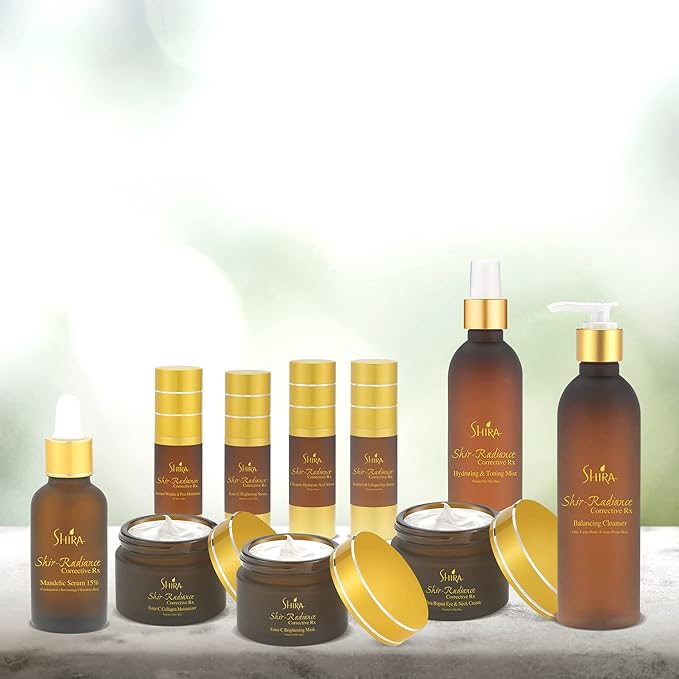 Shira Shir Radiance Corrective RX Instant-Lift Collagen Light-Weight Eye Serum Reduces Dark Circles Dullness Fine Lines and Wrinkles (30ml)-GlimoraGlow