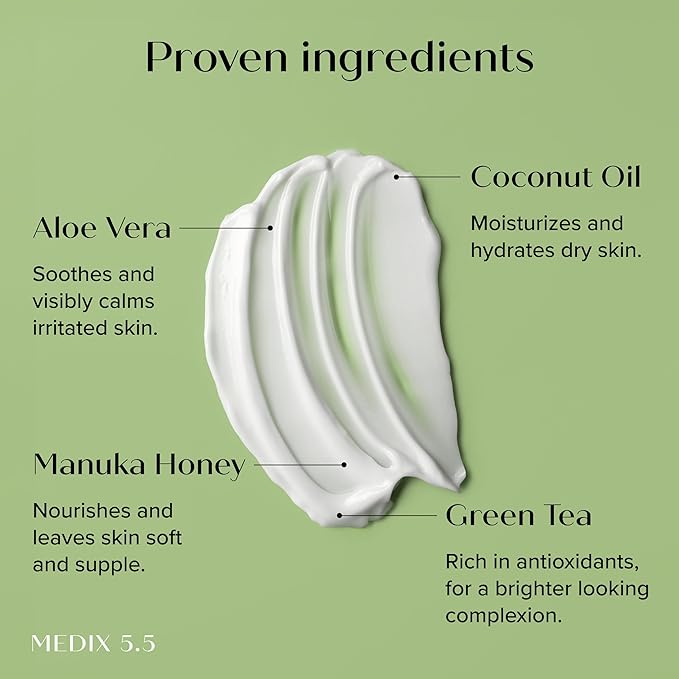 Medix 5.5 Brightening Vitamin C Cream + Coconut Oil Moisturizer Skin Care Set | Body Cream & Face Lotion Bundle | Firming Body Lotion Set For Women, Crepey Skin Treatment, Wrinkles, Cellulite, 2PC-GlimoraGlow