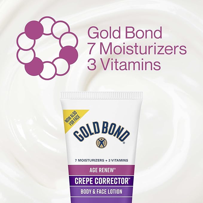 Gold Bond Age Renew Crepe Corrector Body Lotion, Replenishing & Smoothing Formula, 8 oz.-GlimoraGlow