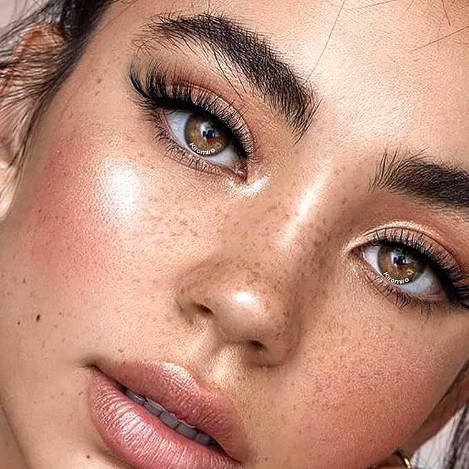 Mink Lashes False Eyelashes Wispy 3D Volume Cat Eye Faux Mink Eyelashes Natural Look 18mm Strip Eyelashes Pack 7 Pairs by Kiromiro-GlimoraGlow