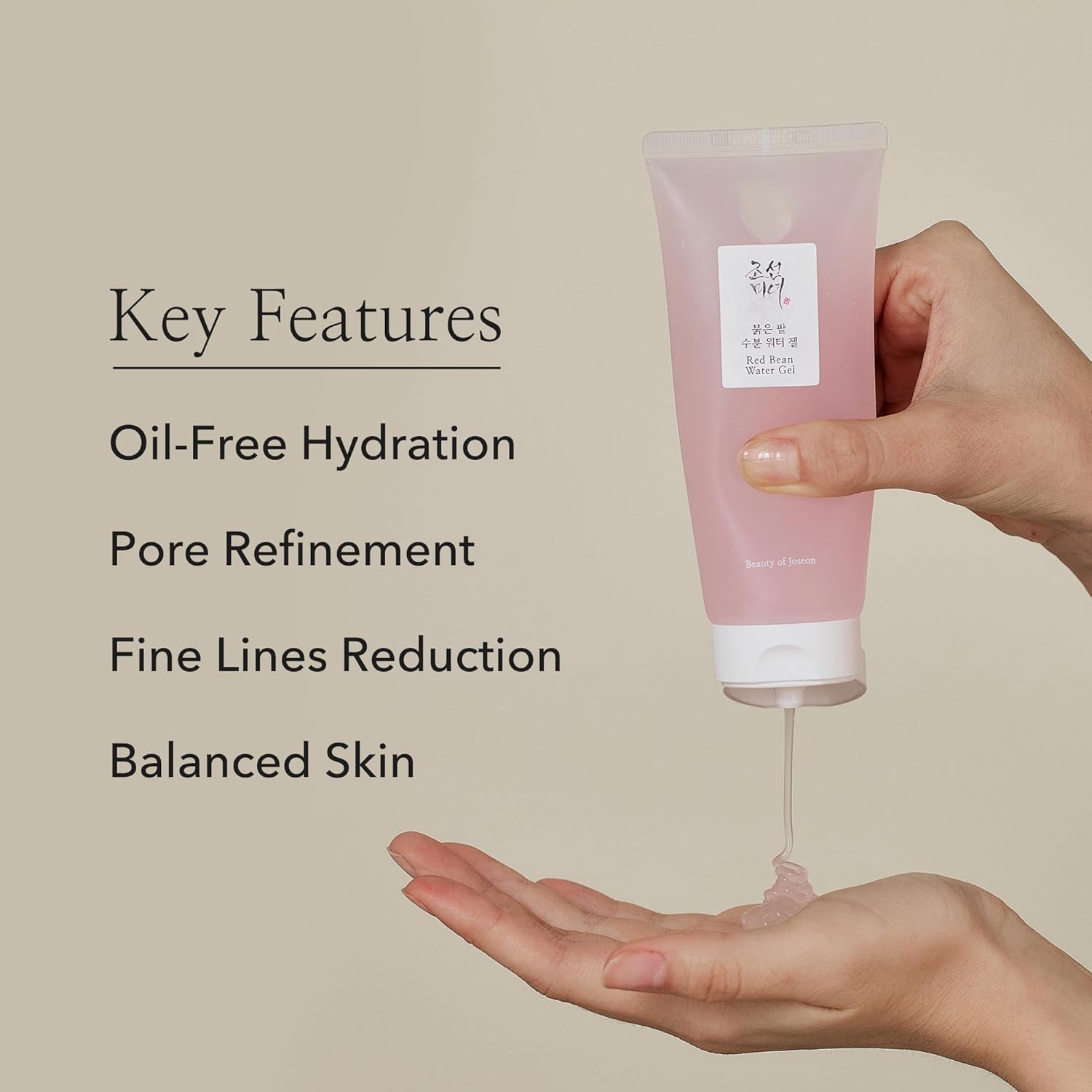 Beauty of Joseon Red Bean Water Gel Hydrating Peptide Hydro Boost Moisturizer for Acne Prone Dry Skin, Korean Skin Care for Men and Women, 100ml, 3.38 fl.oz-GlimoraGlow