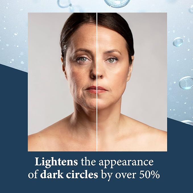 Elite Serum Rx - Anti Aging Under Eye Serum for Dark Circles and Puffiness with 8 Patented Peptides - Extra Strength Lifting and Firming Treatment for Wrinkle Repair and Eye Bag Removal-GlimoraGlow