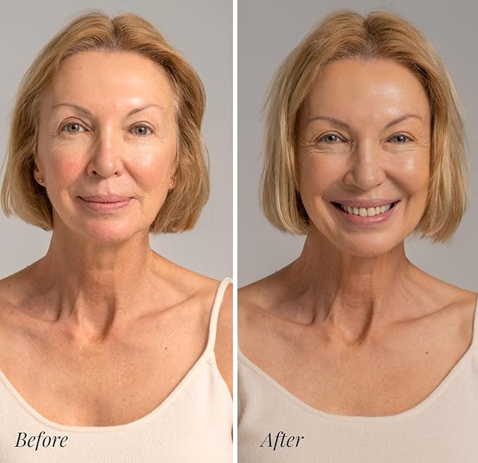 Jerome Alexander My Color Self Adjusting Full Coverage Foundation Makeup with Kabuki Brush (Medium)-GlimoraGlow