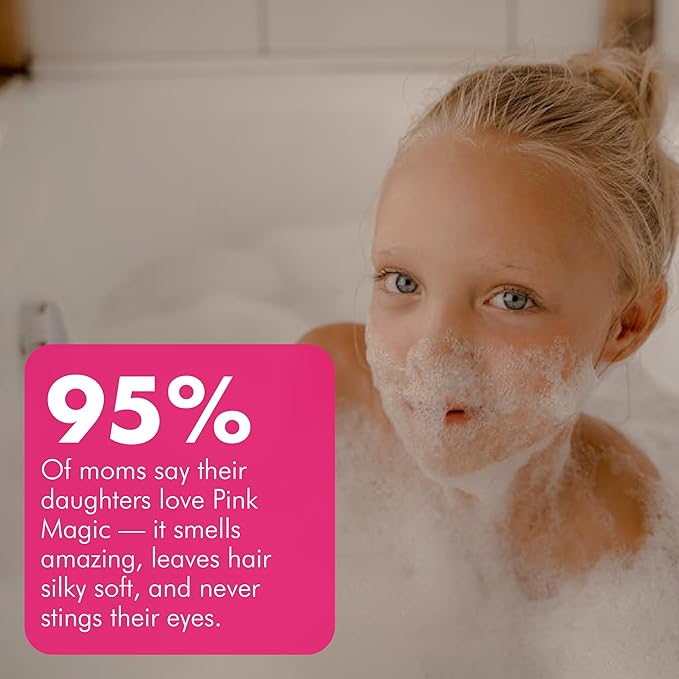 Hydrolyzed Oat Protein + Squalane Shampoo Bar for Girls - 4.5oz - For all Hair Types - Gentle on sensitive Eyes & Scalp - Natural, Tear-Free, Sulfate & Paraben-Free - Made in USA - 4.5oz-GlimoraGlow